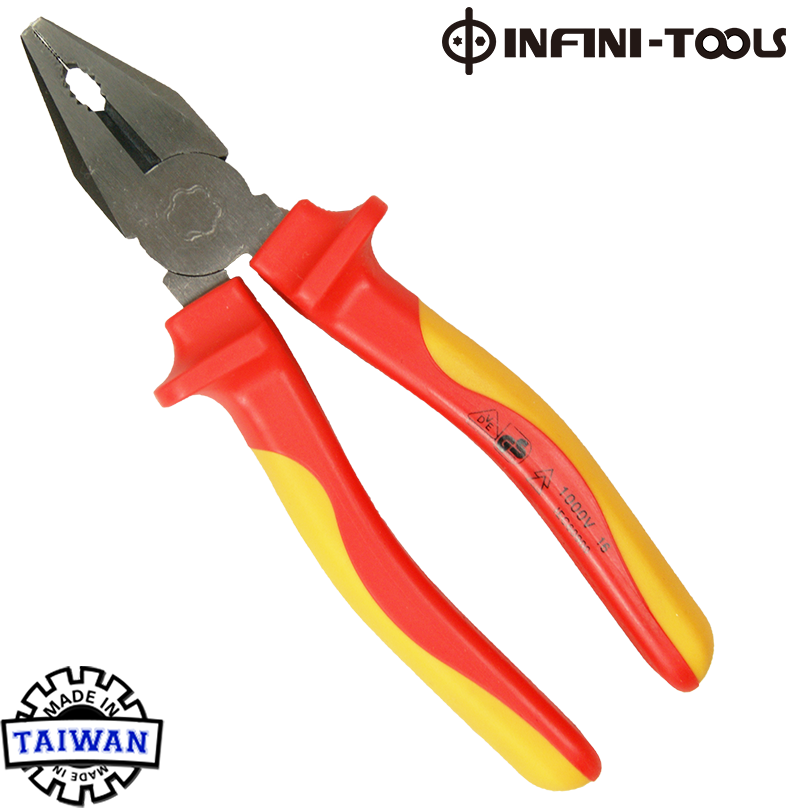 1000V Insulated Pliers, VDE Combination Pliers, 200 mm