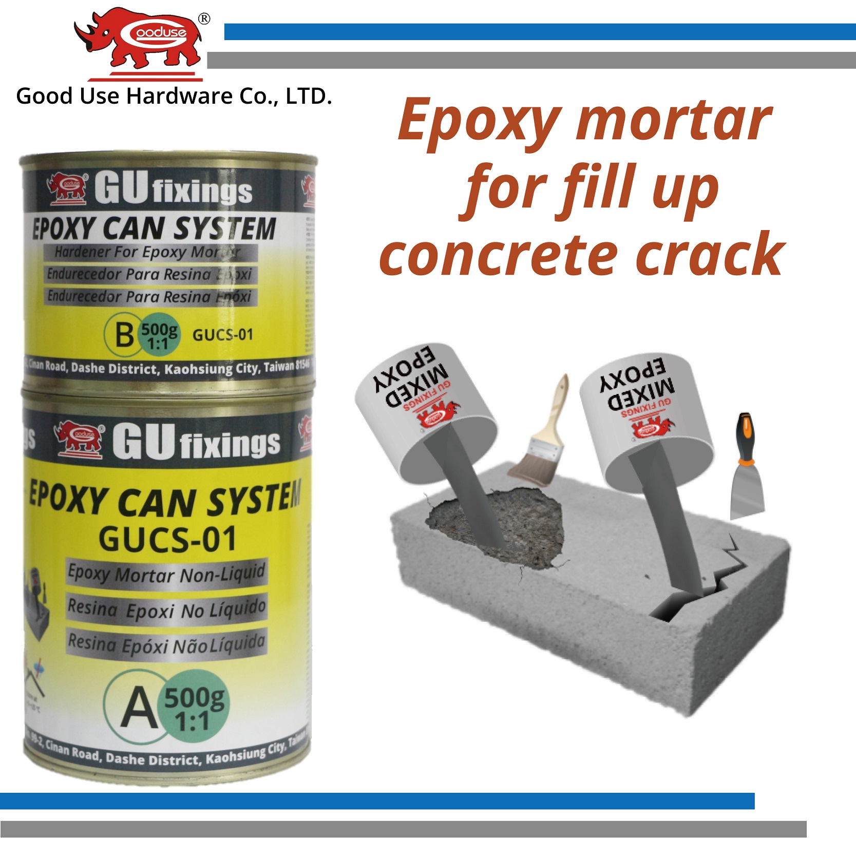 Granite stairs crack repair, ceramic granite tile, adhesive concrete