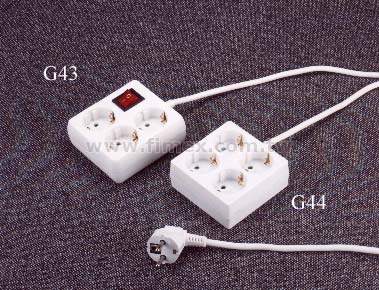 GERMAN TYPE MULTISOCKET - 3 / 4 OUTLETS