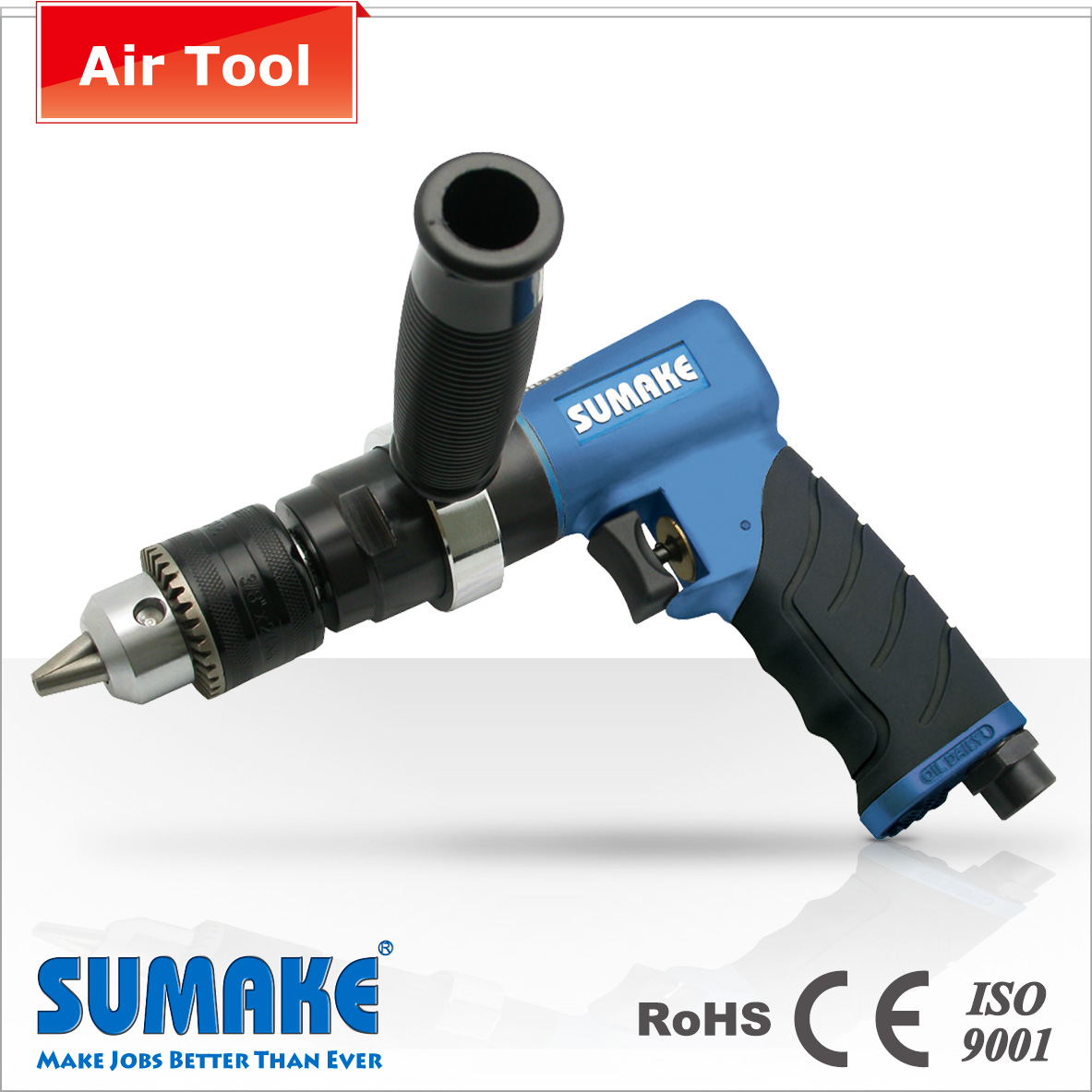 Pneumatic tool 1/2" maintenance repair drill handle