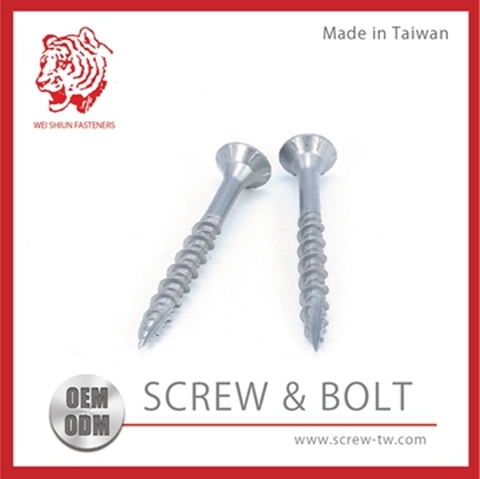 Taiwan Ss Thread Cutting High Low Screw For Wood Chair