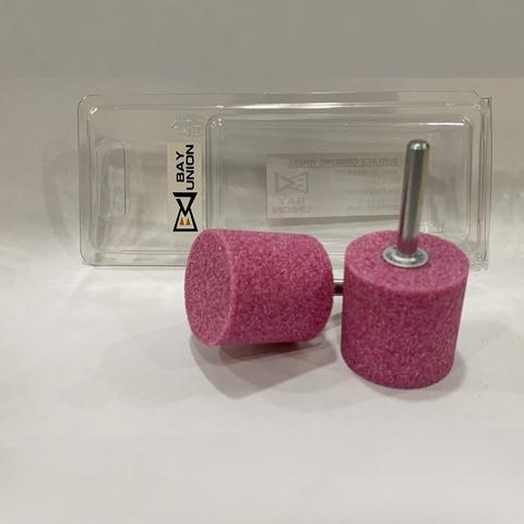 Aluminum oxide W238 (D)1-1/2 (T)1-1/2 Cylinder End Pink 2pcs/set