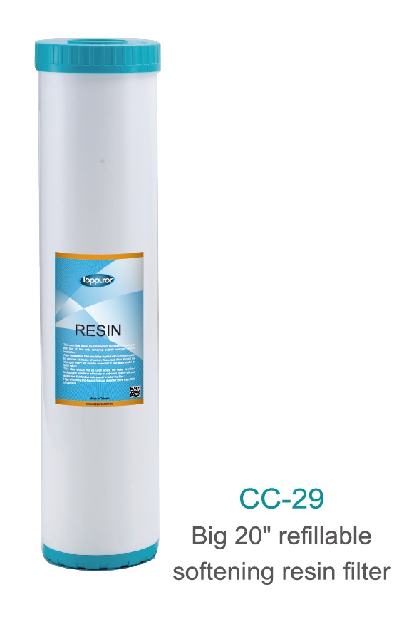 Big 20" refillable softening resin filter Taiwantrade