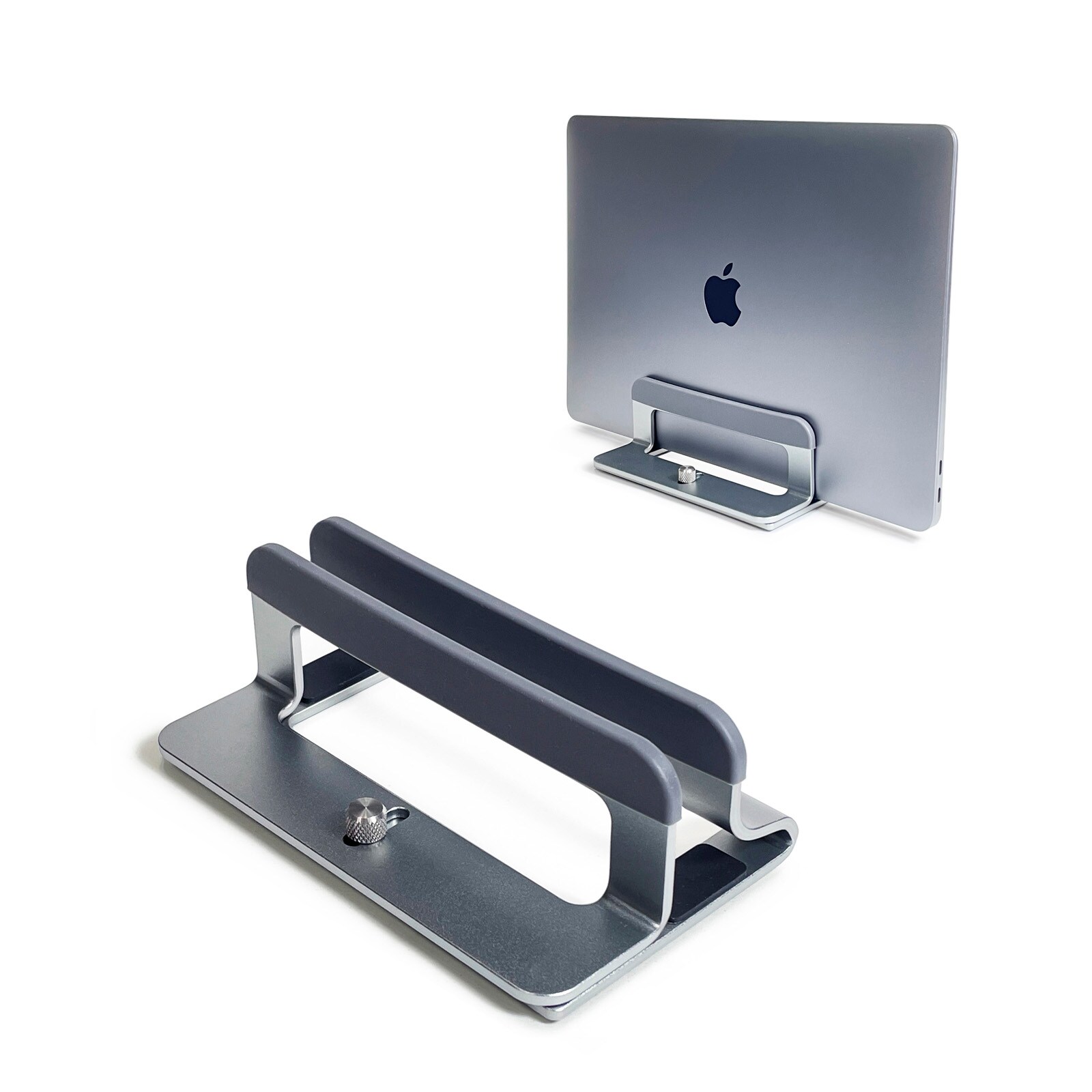 Vertical Aluminum Laptop Desktop Stand Holder, Equipped with Protective