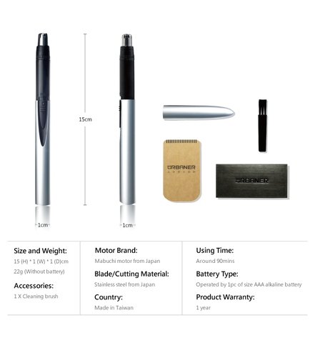 Nose Hair Trimmer Pen Design Urbaner Mb 051 Taiwantrade Com