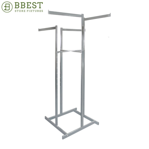 4 Way Clothing Display Rack