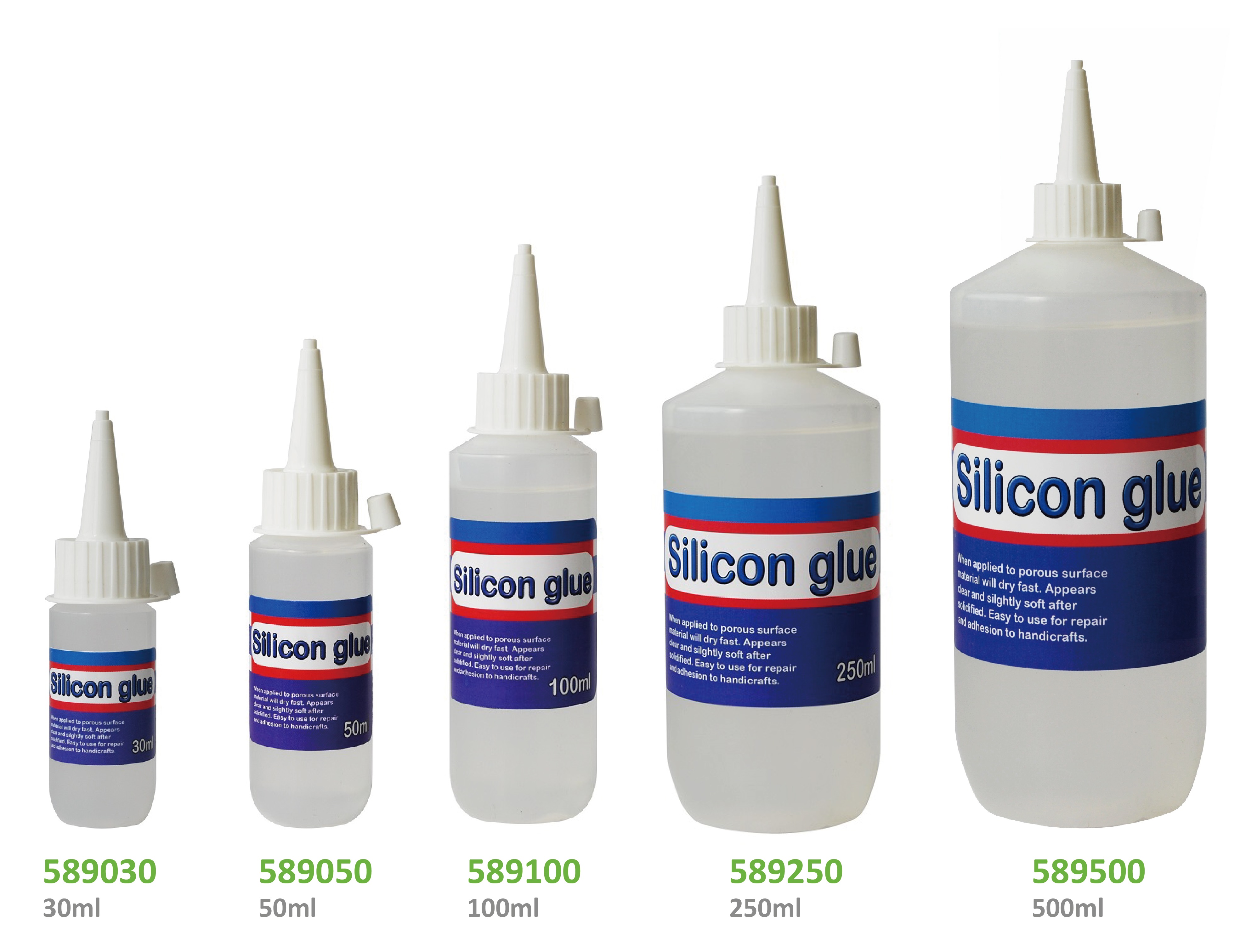 Silicon Glue; Liquid Glue; Cold Glue Dry fast and clear, use on