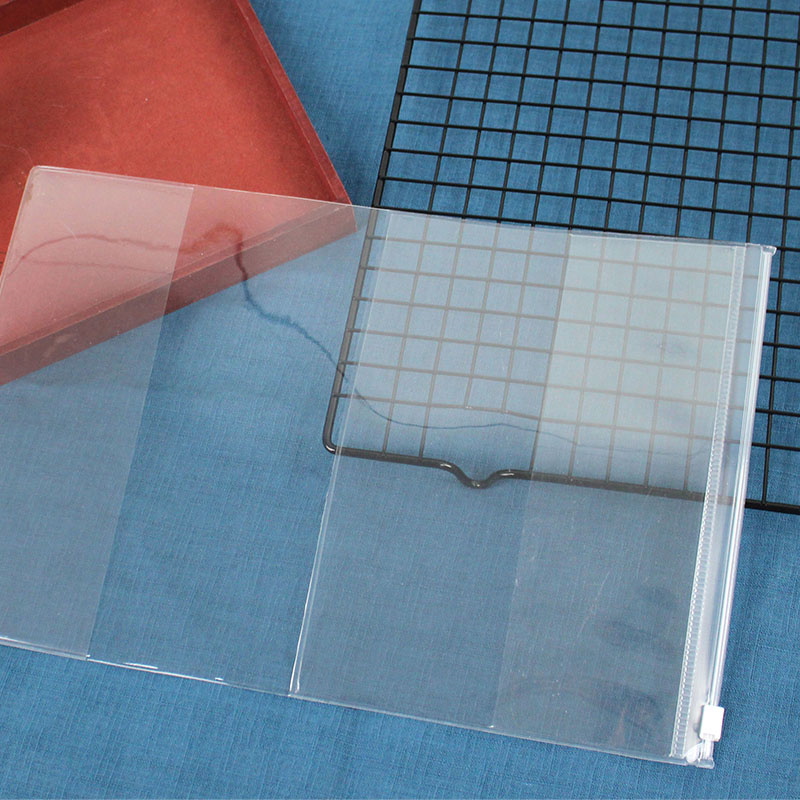 B6 Transparent Book Protector with Zipper for Notebook, Book Cover