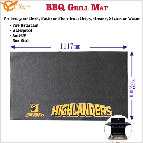 Licensed La Liga Soccer Team logo Granada BBQ Grill Mat