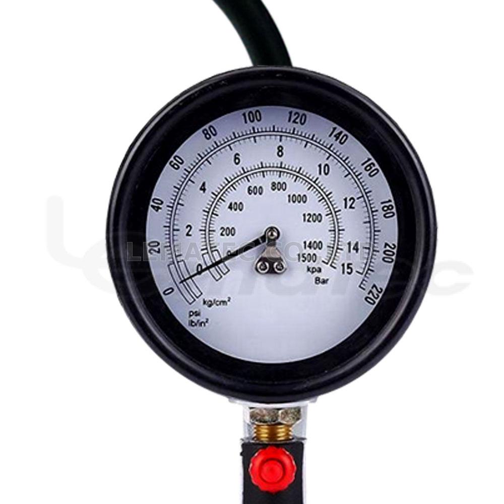 Heavy Duty Precision Portable Tire Inflator With Dial Pressure Gauge