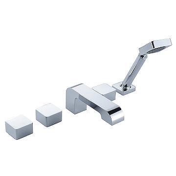 Justime 6904 Series Three Handle Bathtub Faucet W Hand Shower