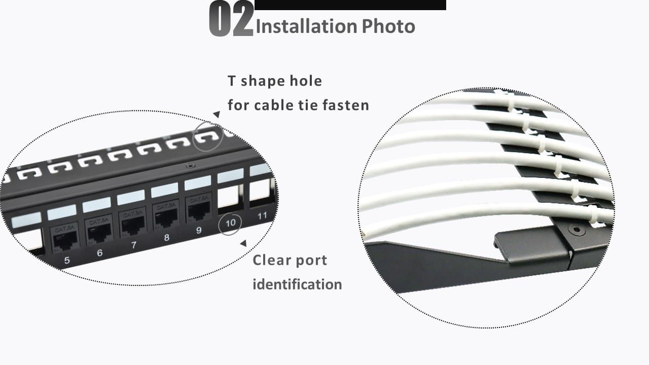 The unloaded keystone panel with jack mounted on