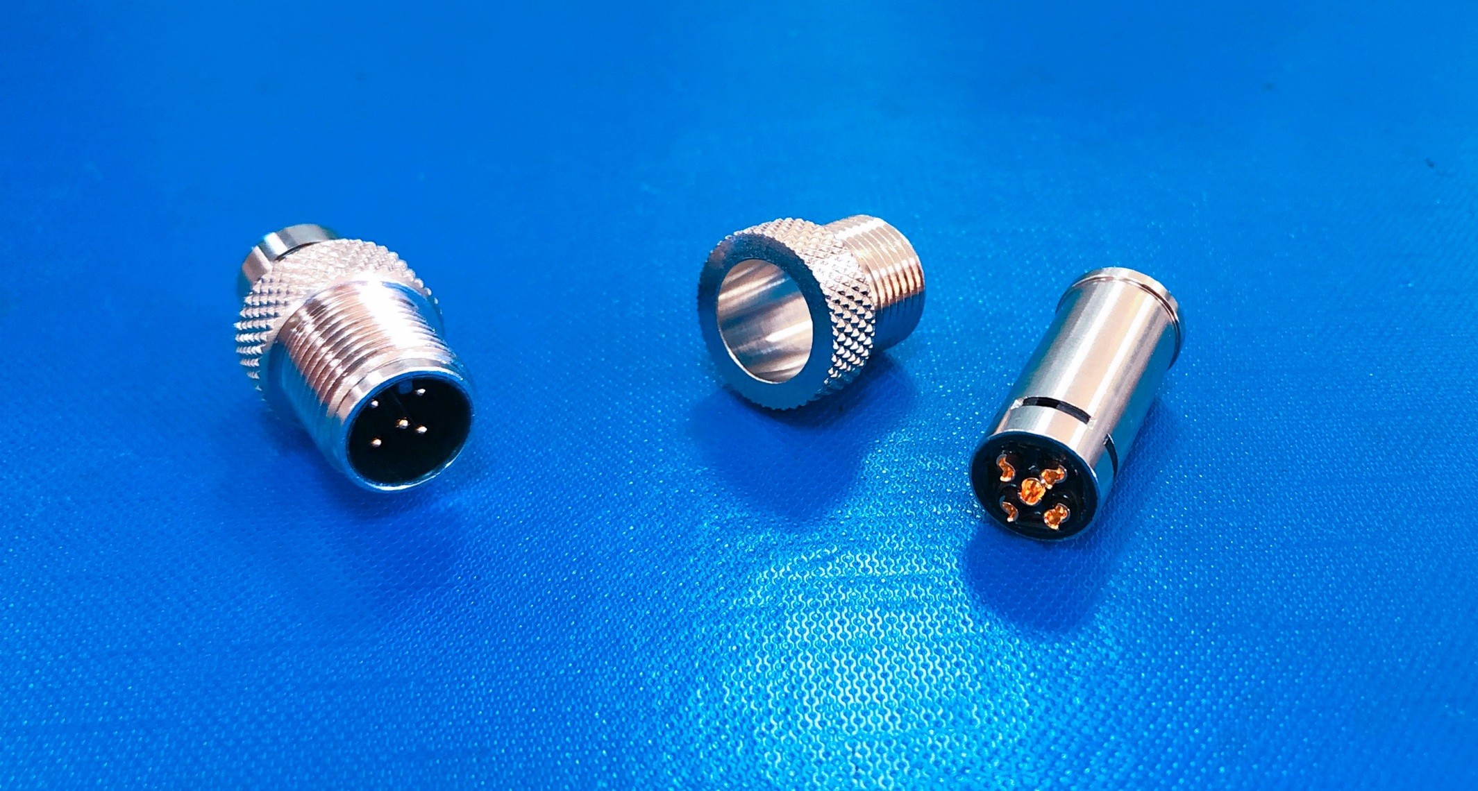 M12 5Pin Male Shielded Connector For Soldering With Back Shell, IP67 ...