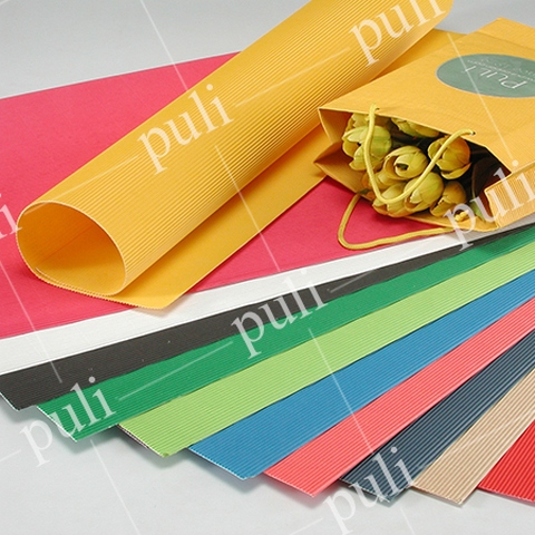 Color Corrugated Paper Sheet for Craft and Stationery ...
