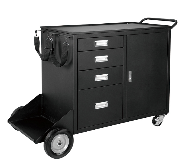 Wild Top 4 Drawers 3 Shelves Welding Cart With Sturdy Wheel