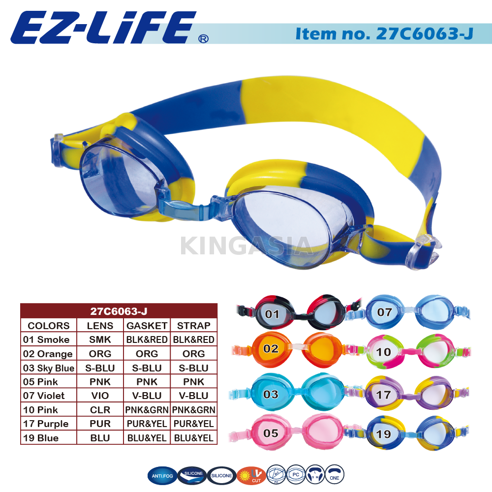 EZLiFE Junior's swimming goggles