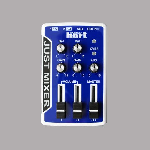 Maker Hart Just Mixer ステレオ3入力音声ミキサー 電池とusb電源可能 ブルー Taiwantrade Com