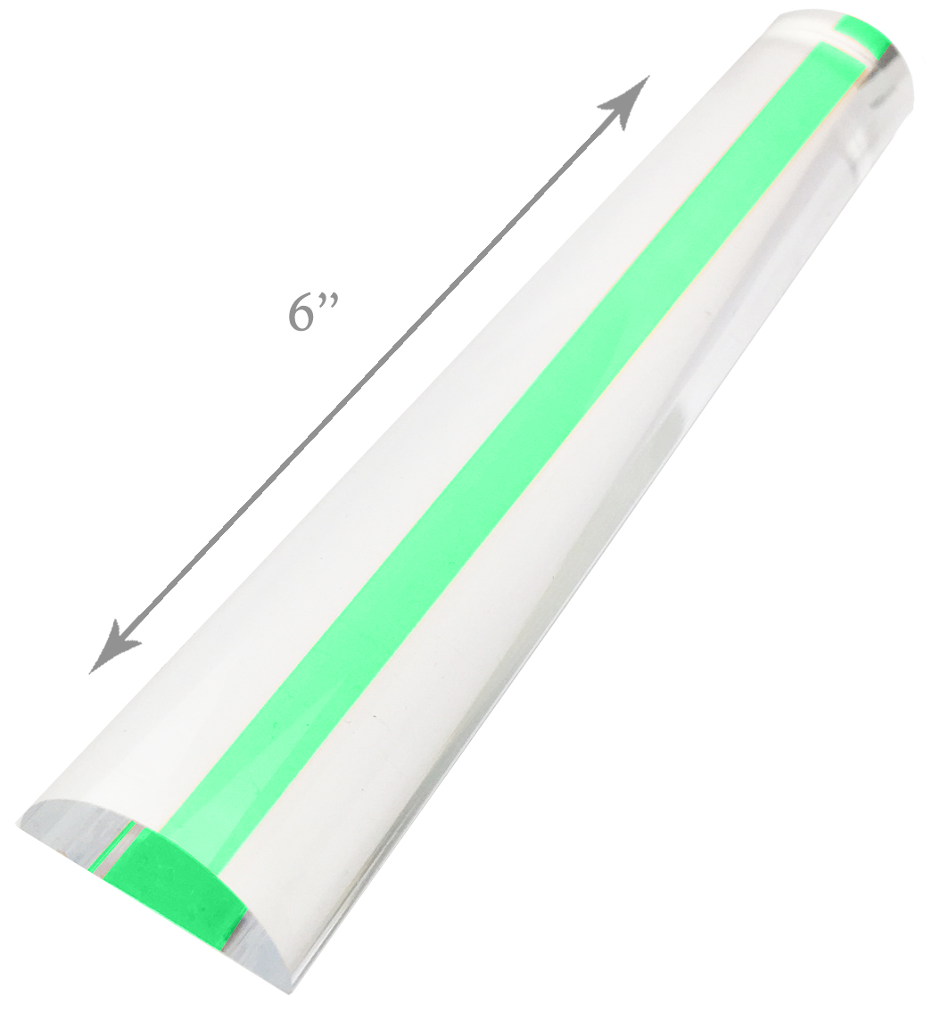 Reading Bar Paperweight 2X Bar Magnifier With Color Guiding Line