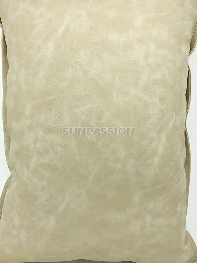 Cozy Bolster Pillow Cases For Couch Sofa Bed Solid Faux Leather