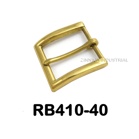 Top-Quality Leather Craft Hardware Center-Bar Solid Brass Buckles in 40mm for Leather Belts