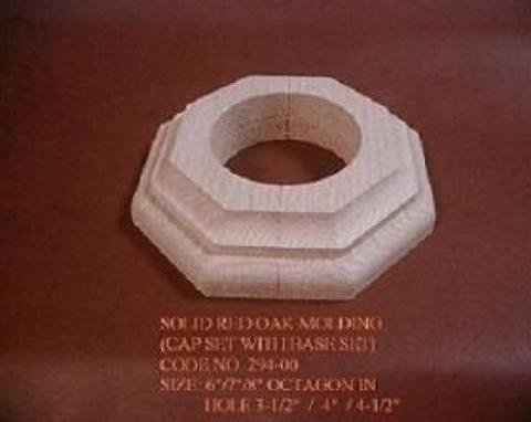 Flexible Panel Board With Wood Molding For Lally Column Basement