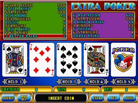 Extra Poker Jamma Arcade Game