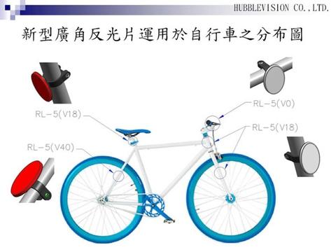 bicycle front reflector