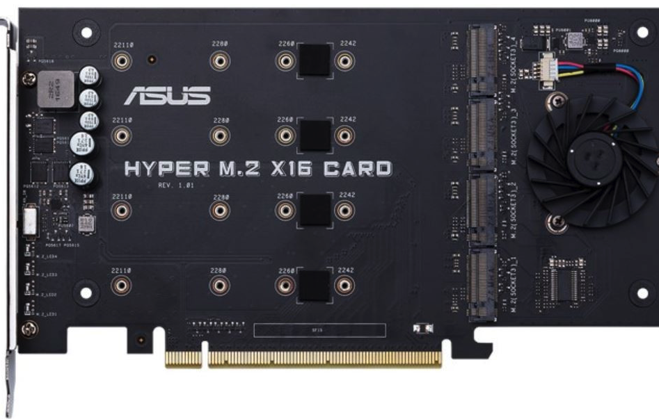 Asus Hyper M2 X16 Pcie Expansion Card Vroc Raidxpert2 Ssd Raid Nvme Yopitek Ltd 7100
