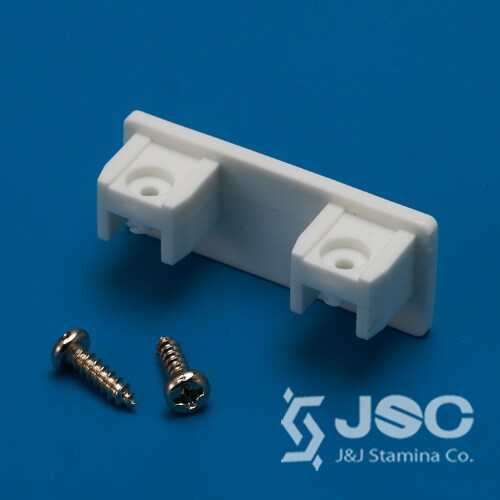 End cap for 2 way track manual control with screws Panel Track Blind