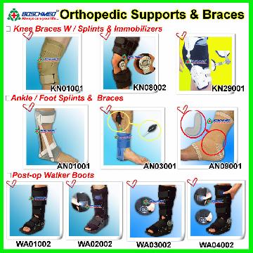 Foot, Ankle, Knee Braces, Fracture Walker Boots, Medical healthcare, orthopedic Support, esthetics,athletic, rehabilitation, Post Op, Silicone Gel Foot care, insole, prosthetic, Hospital