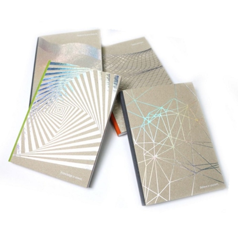 Iridescent Foil Glue Binding Notebook