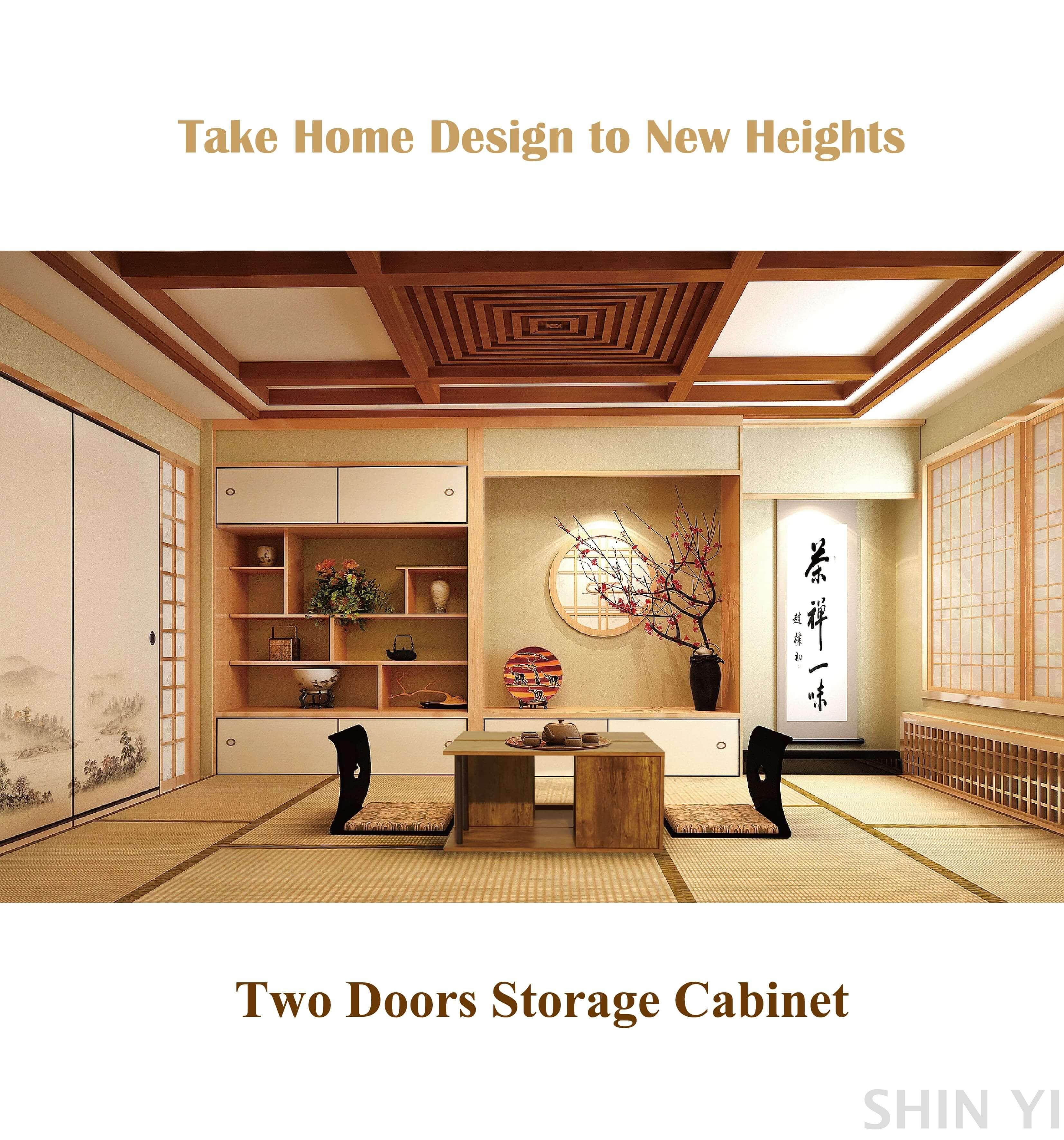 Homestyle Multi Functional Two Doors Storage Cabinet Shin Yi