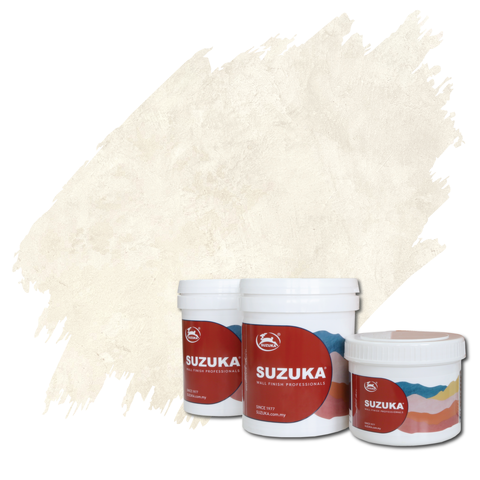 SUZUKA Strato Texture Paint SCT-311, Limewash Effect Paint, Venetian Paint, Primer and Wax Top Coat included