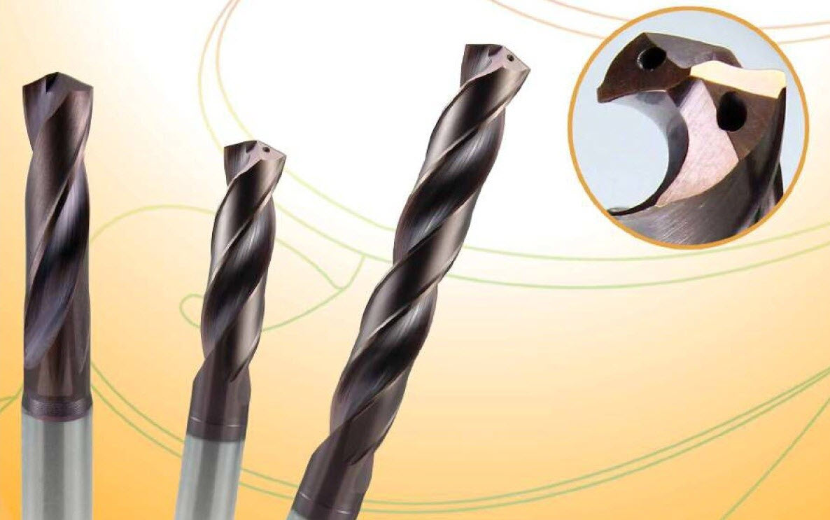 Solid Carbide Drills For CNC Internal Coolant 3D.