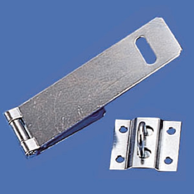 JW-HWH-110 Heavy Duty Safety Hasp Fixed Staple Zinc Plate | Taiwantrade