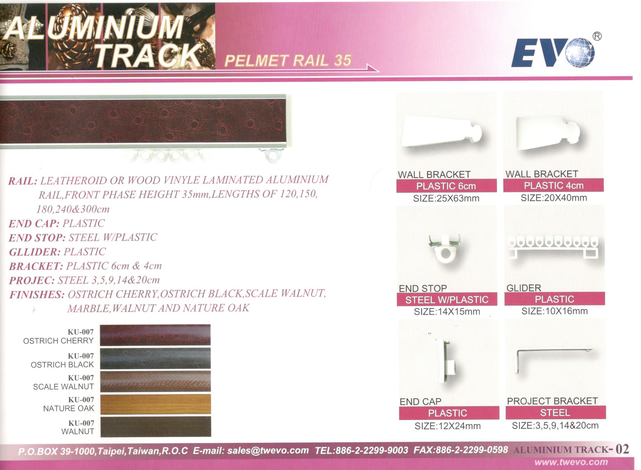 Drapery Hardware Aluminum Curtain Track System Evo Hardware Co