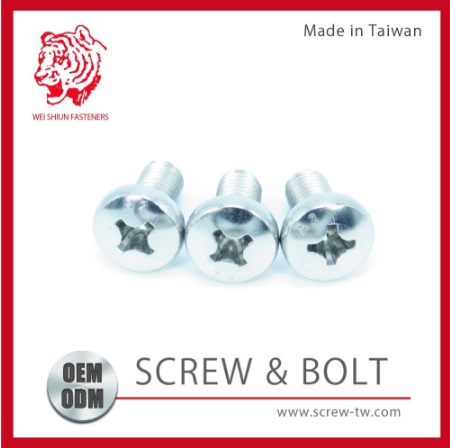 DIN7985 Made In Taiwan Stainless Steel A2 Phillips Pan Head M3 Machine Screw