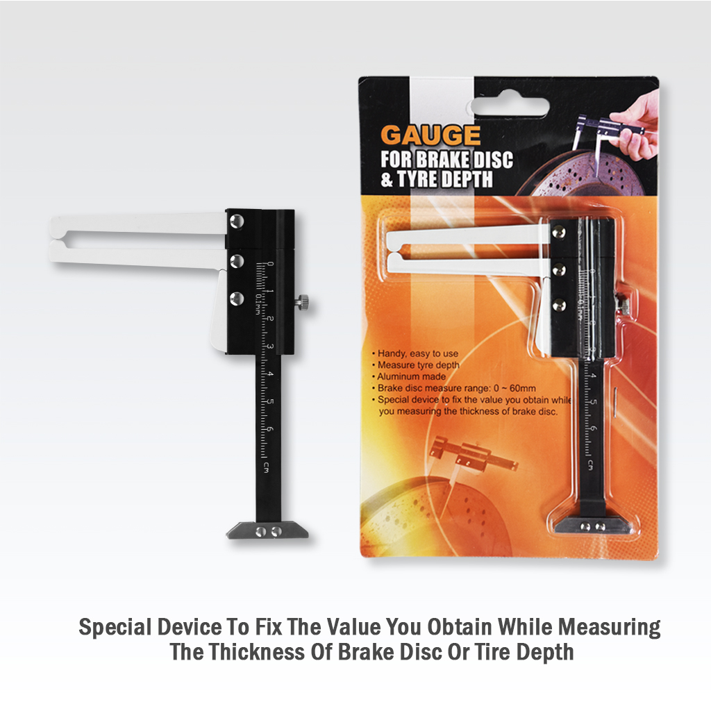 【FIRSTINFO】 Auto Brake Disc Depth Gauge & Tyre Tread Depth Measuring