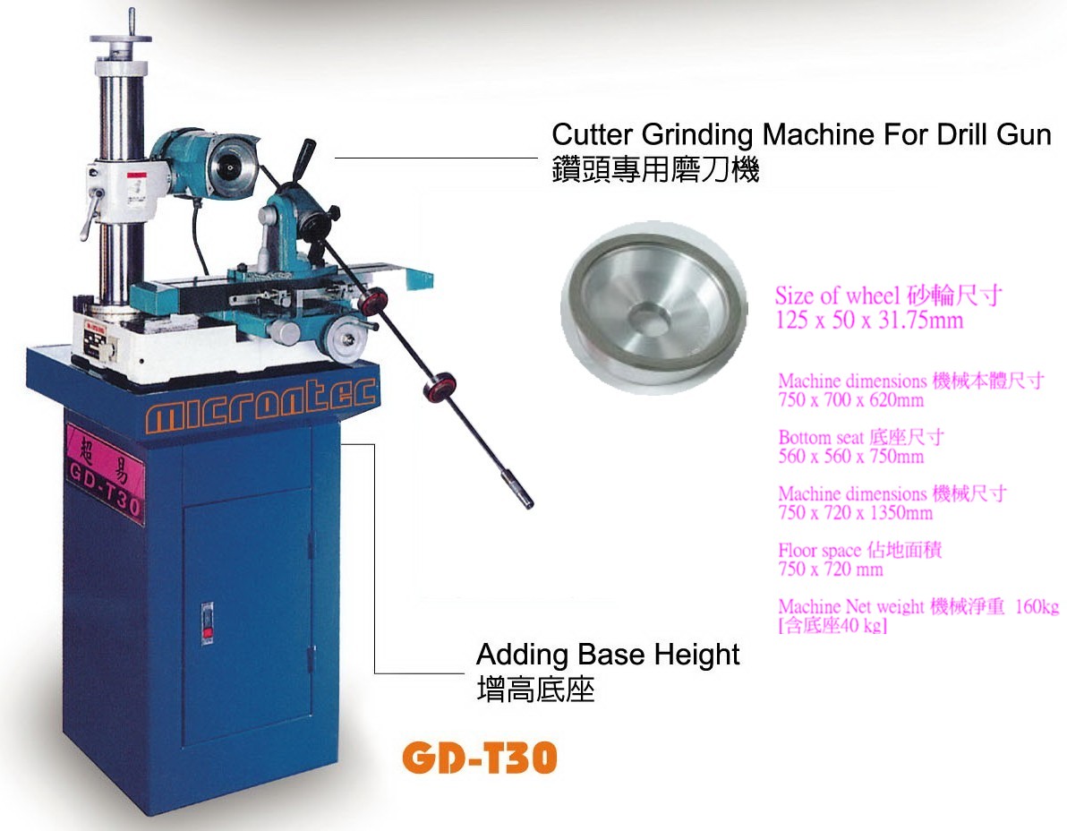 Grinding machine of gun drill tools