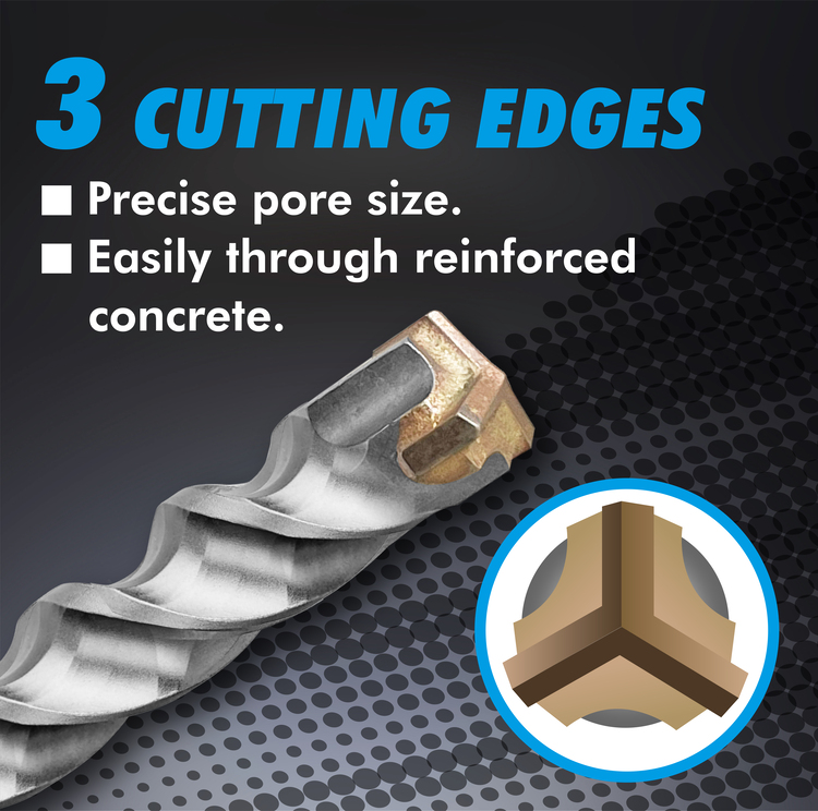 SDS plus 3 cutting edges Hammer Drill Bit