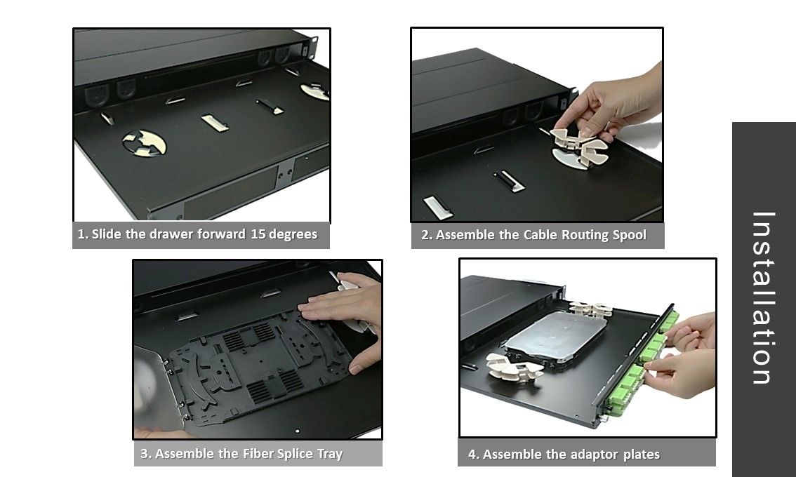 Ensamblaje de panel de fibra óptica LGX