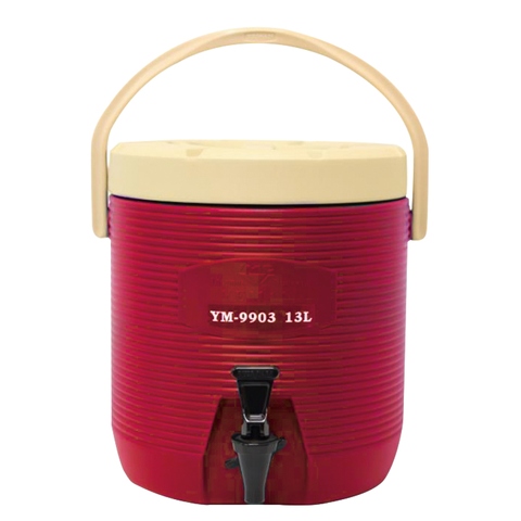 13L Round Thermo Tank - Red (With inner cover)