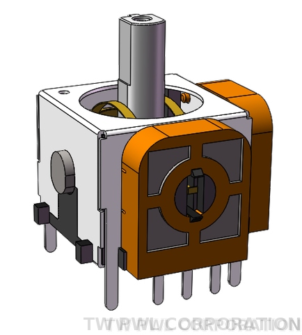 Stick controller type potentiometer