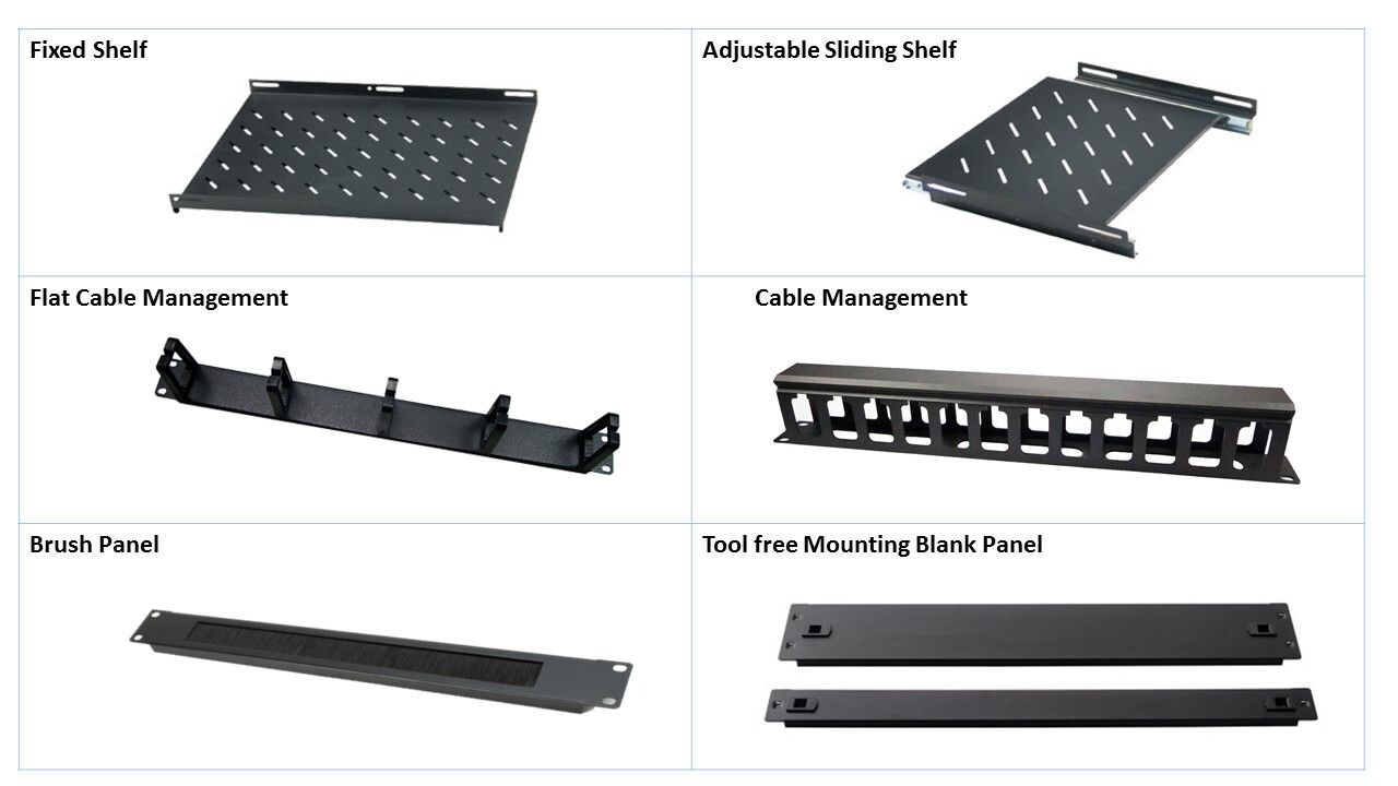 accesorios de rack de red