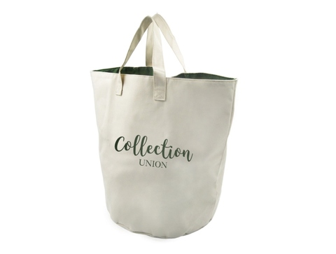 Canvas tote bag, drawstring drawstring canvas bag, foldable shopping bag.