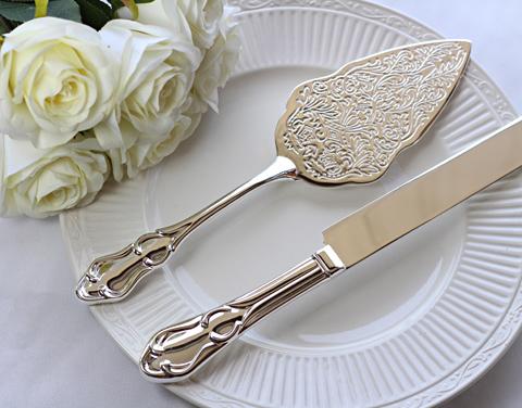Hot Sale Elegant Wedding Decoration Wedding Cake Knife And Server