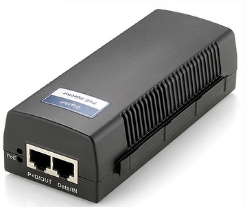 PI100F 1-Port 10/100M IEEE802.3af PoE Injector 15.4w Power over Ethernet