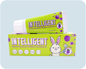 INTELLIGENT Saliva Enzyme fresh strawberry edible dental toothpaste for children