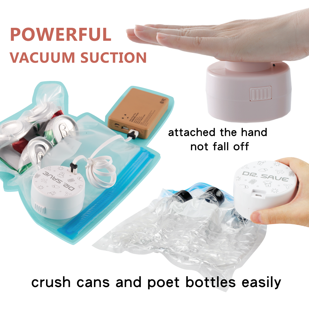 Battery Operated Multi-Functional Vacuum Pump with 4 storage bags