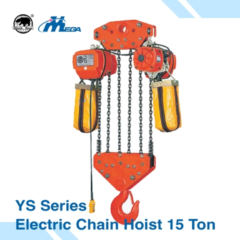 Black Bear YS Series Electric Chain Hoist 15 Ton Crane Hook, Dock Hoisting